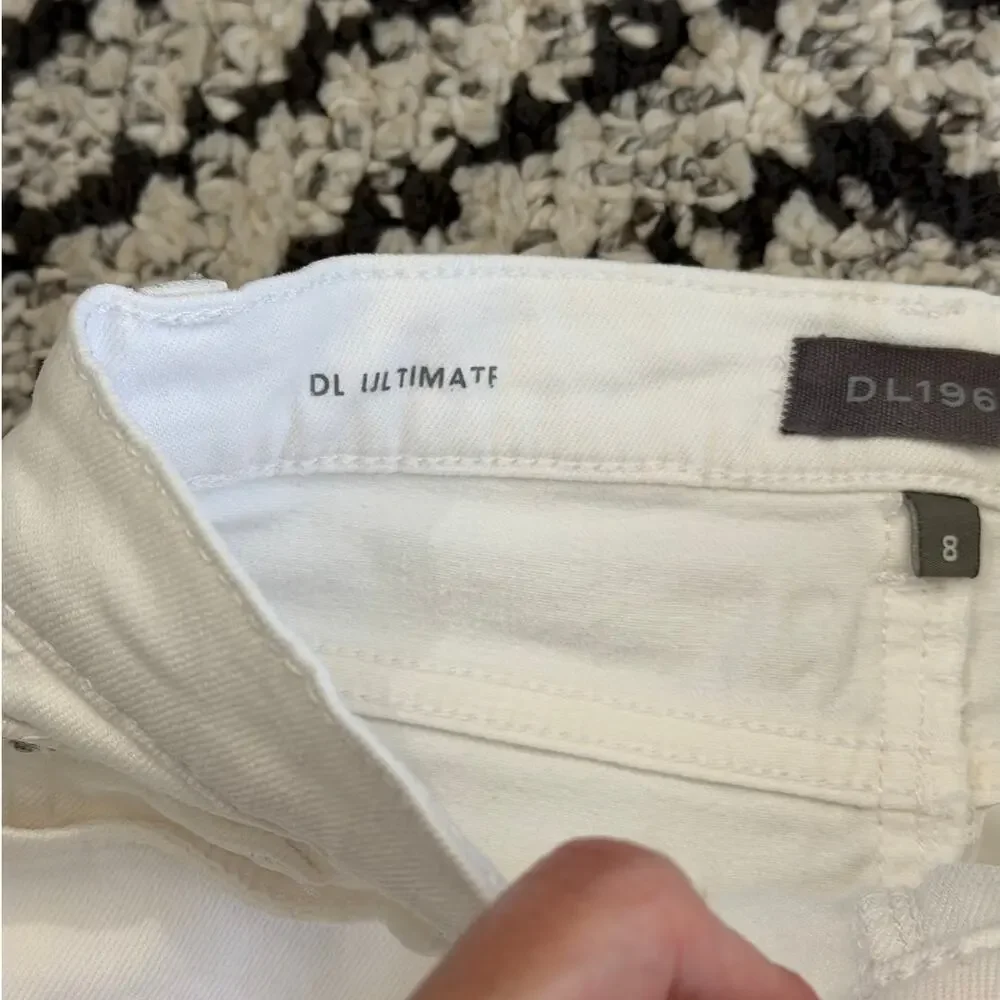 DL1961 Girls Jenny Denim White Mini Skirt Size 8